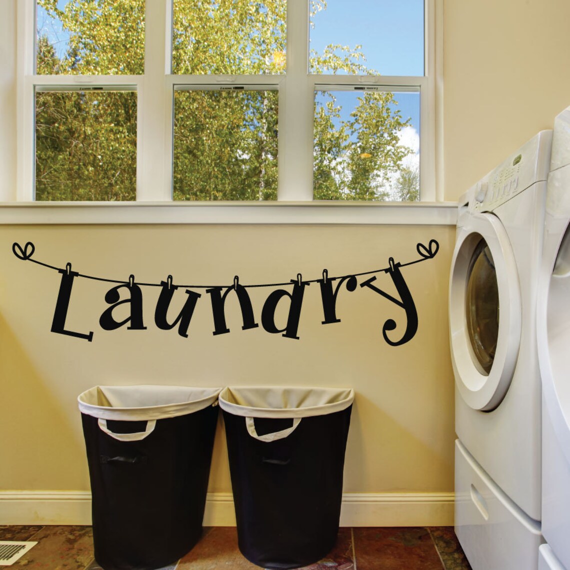 Laundry Room Wall Decals Laundry Room Decal Laundry Room Etsy