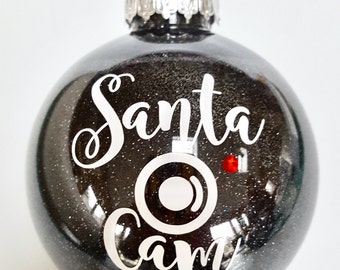 Santa Cam - Santa Camera - Santa Cam Ornament - Santa Camera Ornament - Christmas Ornaments - Ornaments