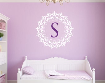 Monogram Sticker - Monogram Stickers - Monogram Decal - Monogram Wall Decals - Nursery Wall Decals - Custom Monogram