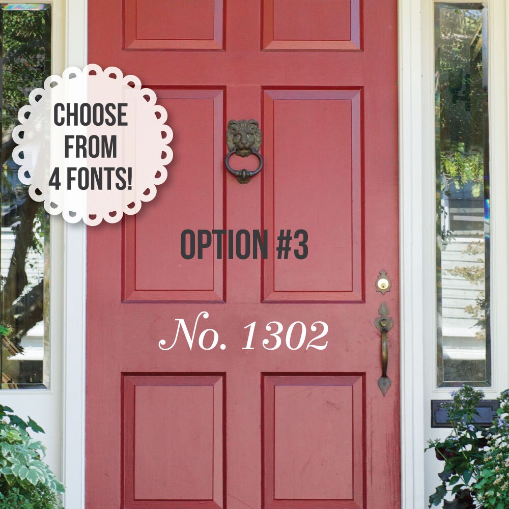 Door Decal Door Decor House Numbers Mailbox Numbers Etsy UK