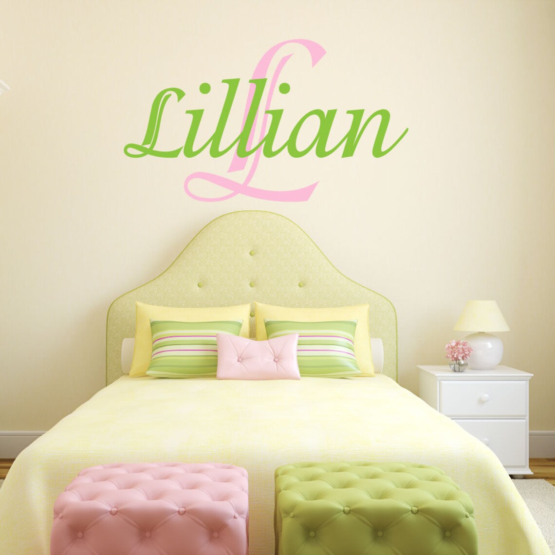 Name Decal Name Wall Decal Nursery Decor Nursery Decal Etsy