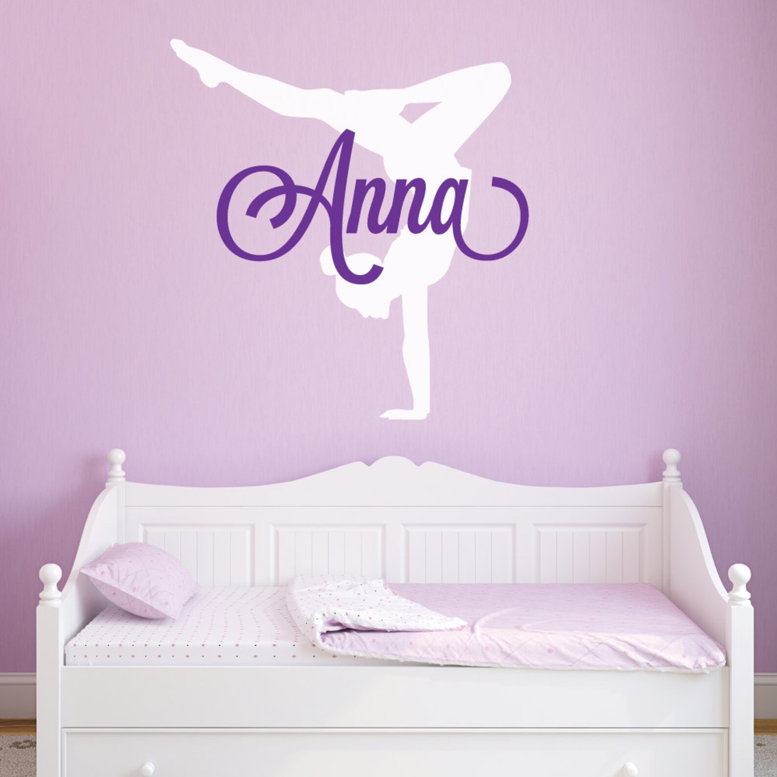 Gymnastics Wall Decals Gymnastics Decal Gymnastics Wall Etsy