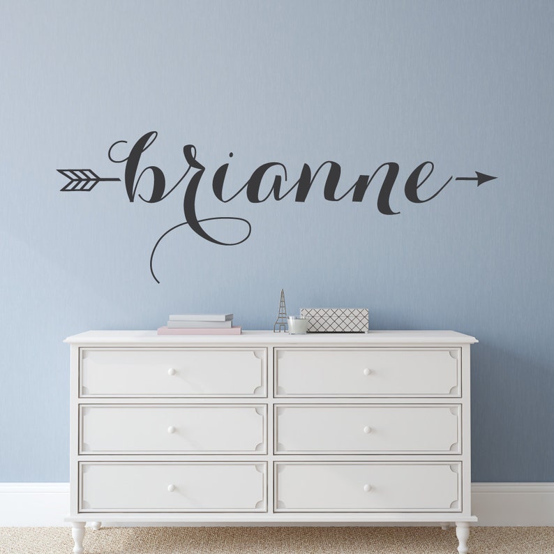 name decal name wall decal custom wall decals name | etsy