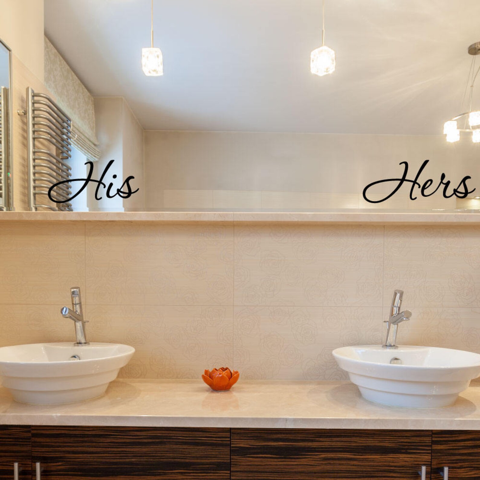 His and Hers His Hers Bathroom Wall Decor Bathroom Wall Etsy