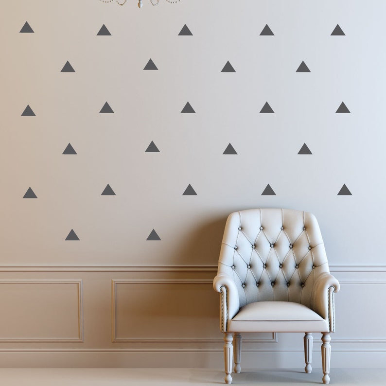 Triangle Wall Decals Geometric Decal Wall Decals Nursery Etsy