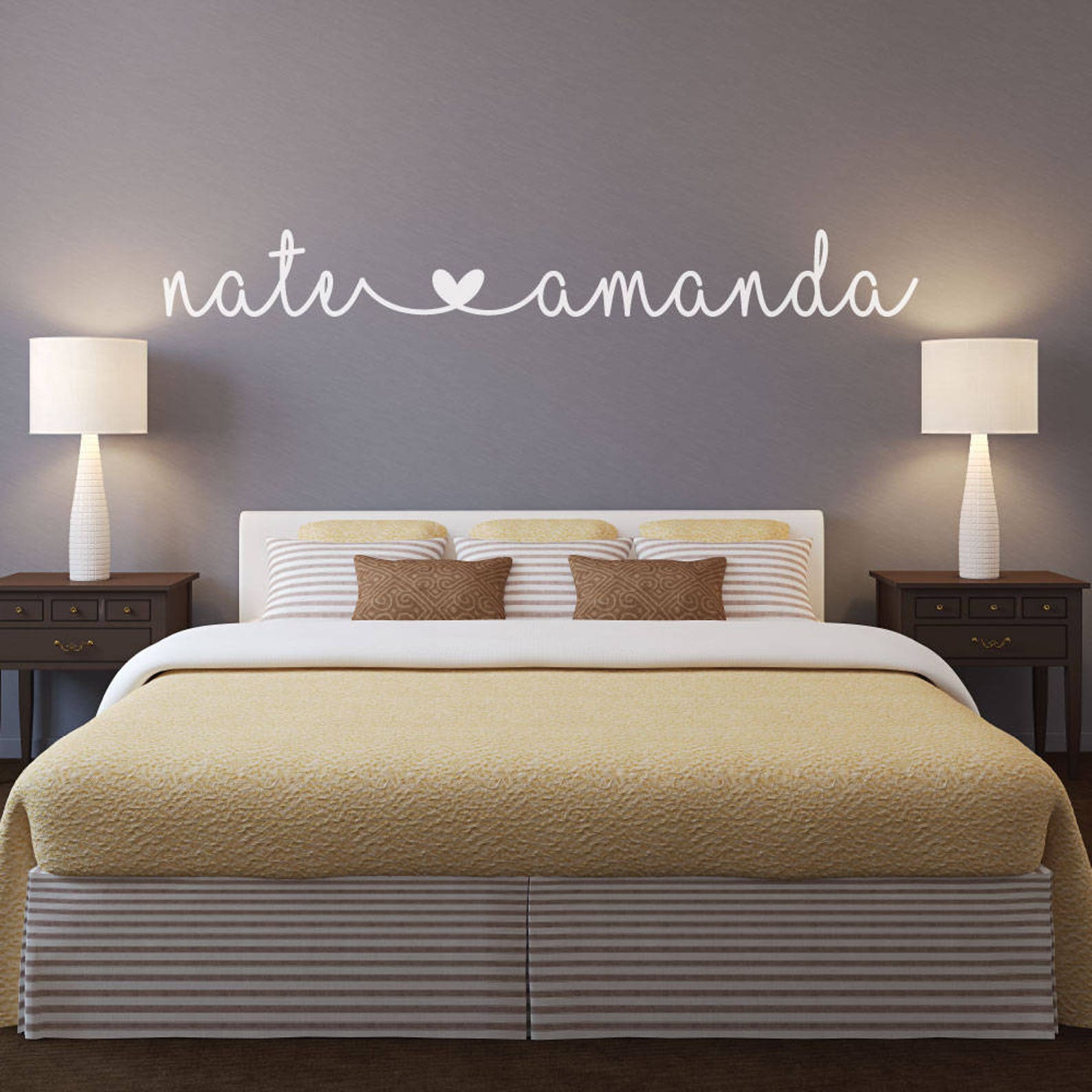 Name Decal Name Stickers Bedroom Wall Decal Bedroom Etsy