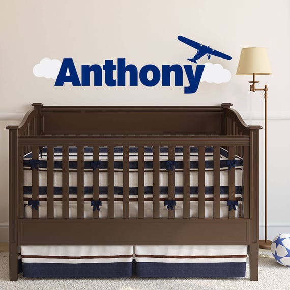 Airplane Decor Baby Boy Nursery Boy Nursery Boys Room Etsy
