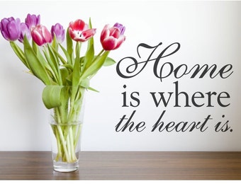 Home is Where the Heart is Wall Decal