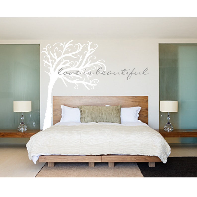 Tree Wall Decal Tree Decal Bedroom Decor Bedroom Wall Etsy