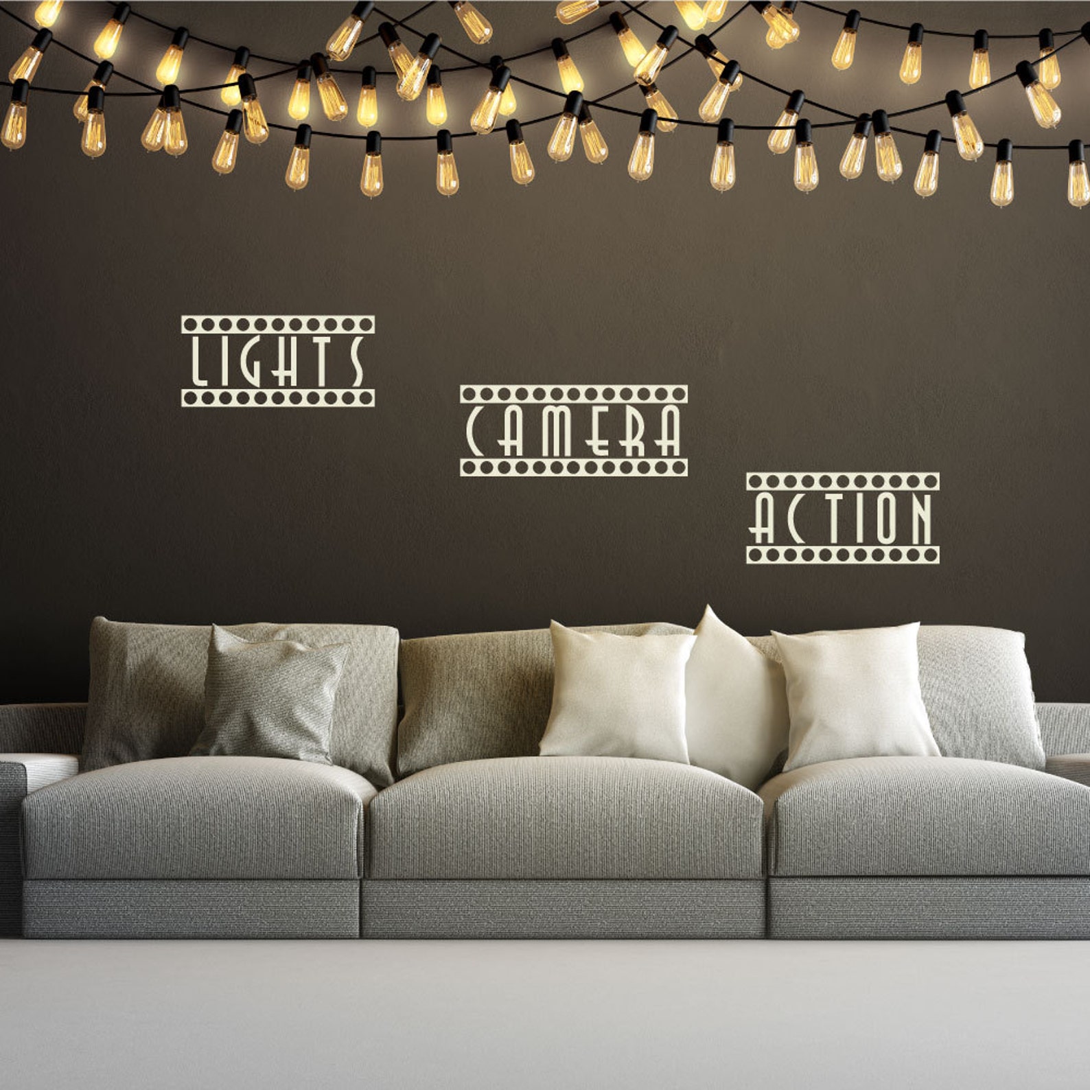 Wall Decals Home Theater Decor Theater Room Movie Room Etsy