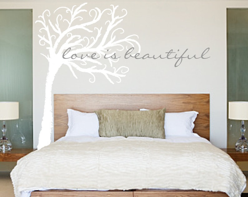 Tree Wall Decal Tree Decal Bedroom Decor Bedroom Wall Etsy