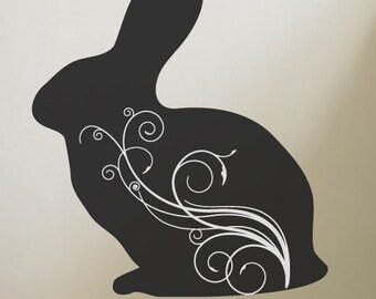 Rabbit Decor - Bunny Decor - Spring Decor - Spring Decorations - Rabbit Wall Decal - Bunny Wall Decal - Wall Decals - Wall Stickers