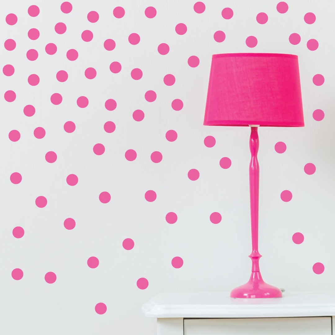 Gold Polka Dot Wall Decals Gold Dot Wall Decals Vinyl Etsy