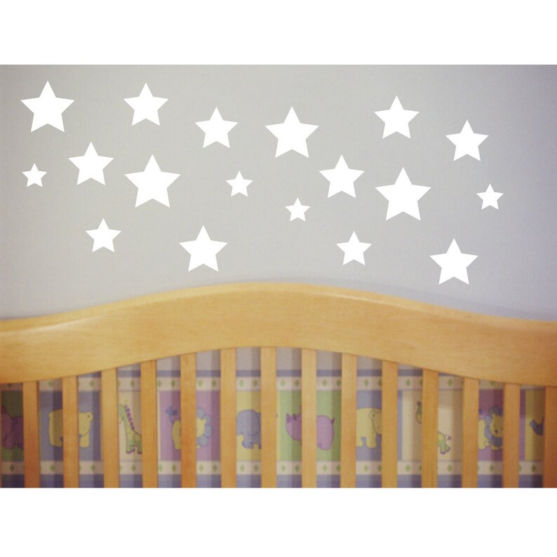 Wall Decals Nursery Wall Decor Nursery Wall Decals Star Decals Star Wall Decals Removable Wall Decals Wall Decor StickerS image 4
