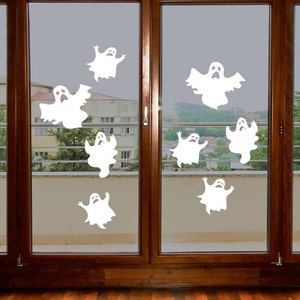 REUSABLE - Ghosts - Window Cling - Halloween Decor - Halloween Decorations - Halloween Signs - Fall Decor - Fall Decorations - Wall Decals