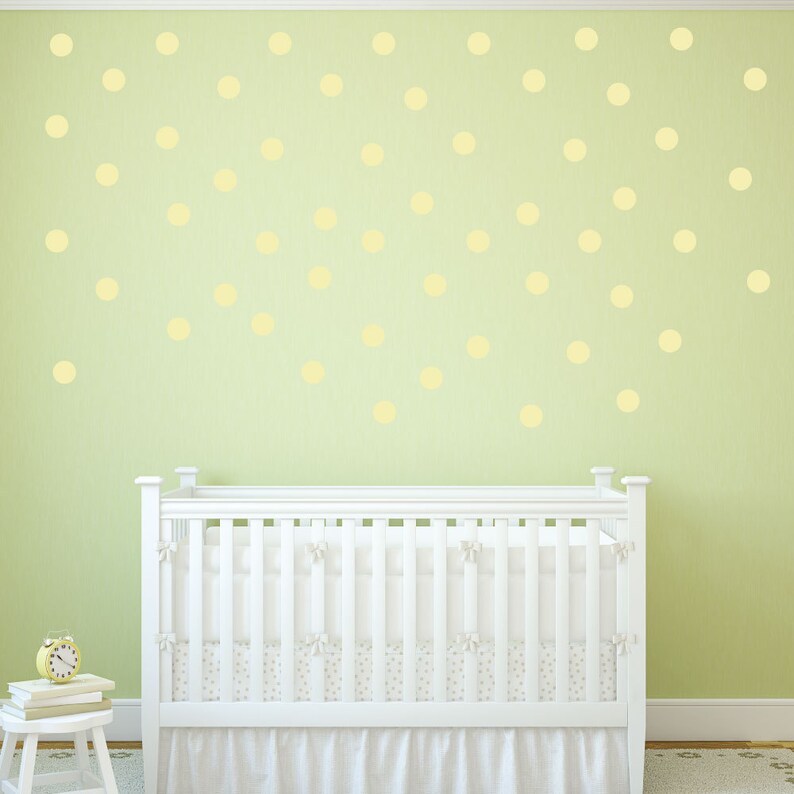 Gold Polka Dot Wall Decals Gold Dot Wall Decals Vinyl Etsy