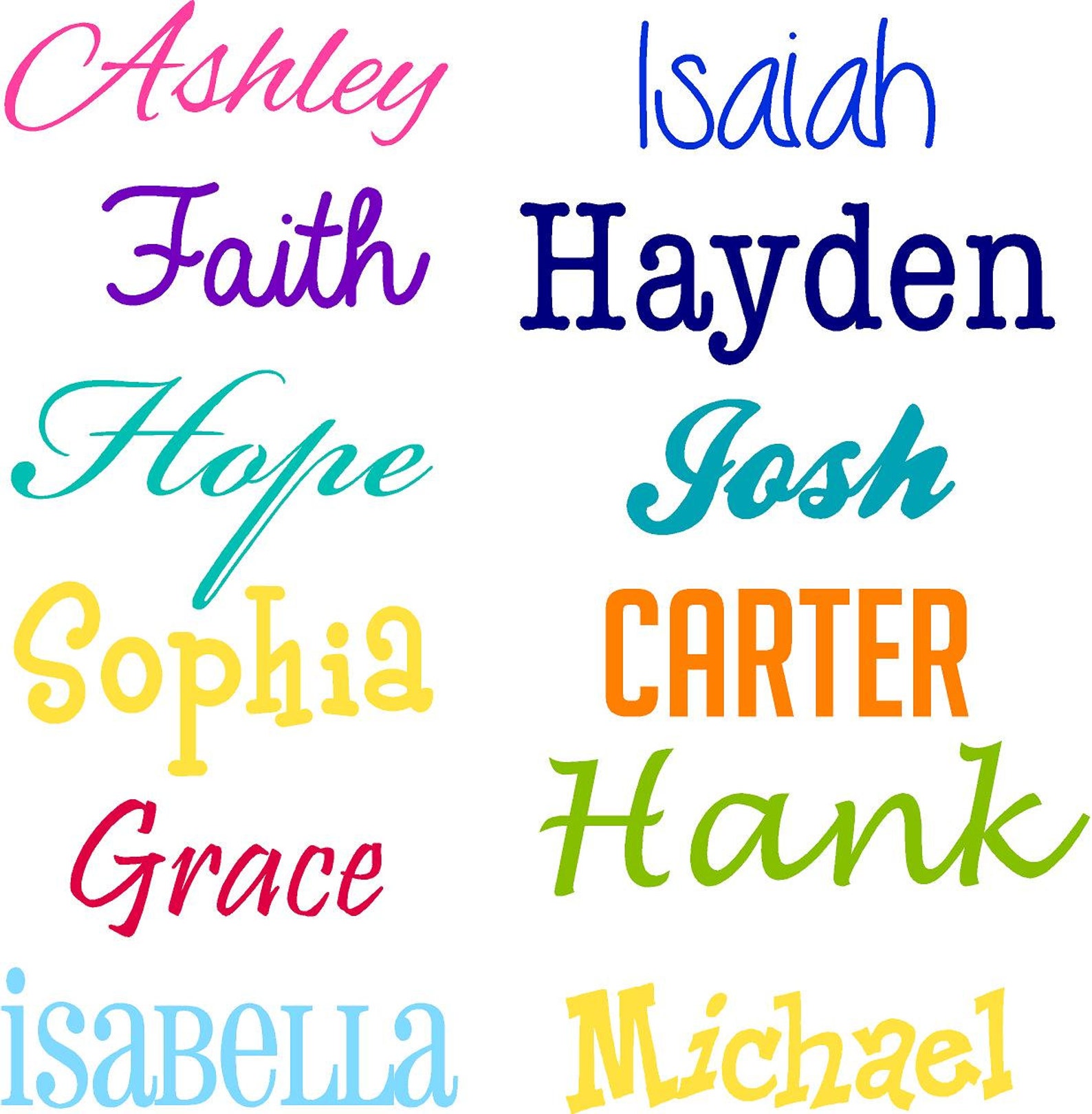 Name Decal Name Wall Decal Custom Wall Decals Name Etsy