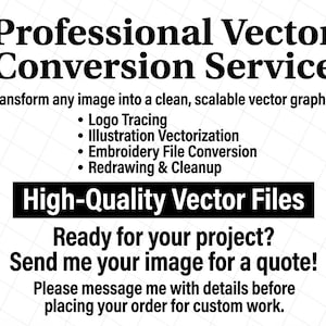Diseño de logotipo vectorial personalizado, conversión de ráster a vector (svg, eps, ai, png)