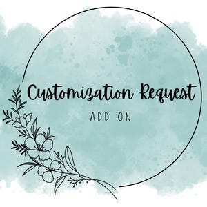 Customization Request Add On Order | Change to Text or Occasion on Existing Listing