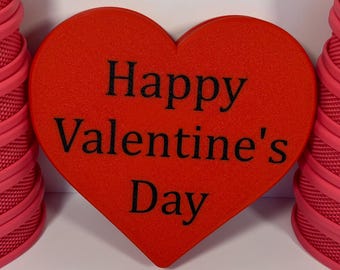 Red Valentine’s Day Heart Chocolate Boxes – Filled with Hershey & Lindor Chocolates - Red Boxes with Black Lettering 3 and 6 Inch