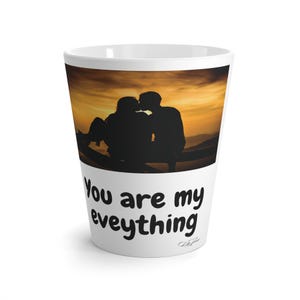 Romantische lattemok, koffiekopje voor koppels, Valentijnsdagcadeau, gepersonaliseerde drinkgerei, decor liefde en relatie