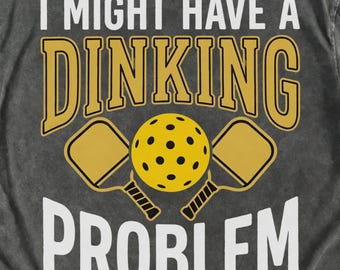 Problema di pickleball dinking PNG, design divertente di un giocatore di pickleball, regalo per appassionati di pickleball, download digitale per sublimazione