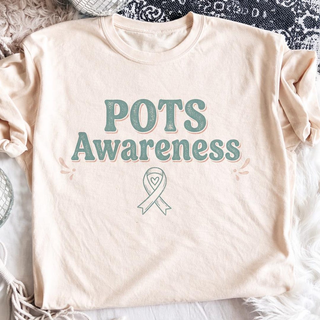 POTS Awareness PNG, Dysautonomia Support Ribbon Shirt Design - Etsy