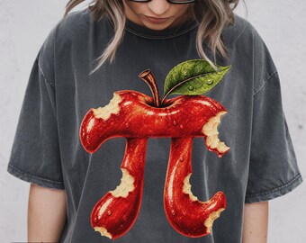 Imagen PNG de Apple Pi, imágenes prediseñadas para profesores de matemáticas, imagen PNG para sublimación del Día de Pi, juego de palabras divertido sobre tarta de manzana, diseño de camiseta para amantes de las matemáticas, descarga digital PNG.
