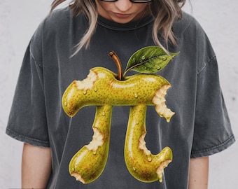 Imagen PNG de pera y Pi, imágenes prediseñadas del Día de Pi, imagen PNG de profesor de matemáticas, diseño de sublimación con juego de palabras matemático divertido, imágenes prediseñadas de manzana y pera y Pi, descarga digital PNG