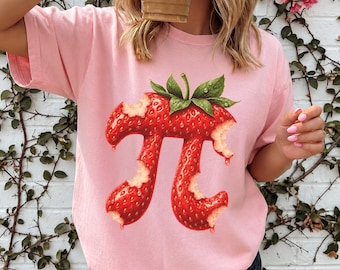 Pi de fresa PNG, imágenes prediseñadas del Día de Pi, PNG de profesor de matemáticas, PNG del símbolo de Pi, sublimación matemática divertida, imágenes prediseñadas de juegos de palabras sobre comida, descarga digital PNG