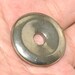 4 pieces Pyrite Round Donut Pendant Bead 30mm J40B2489