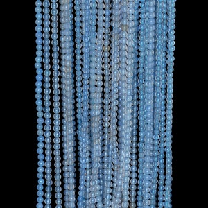 2mm Light Blue Agate Round beads full strand 16&quot; Loose Beads P142636