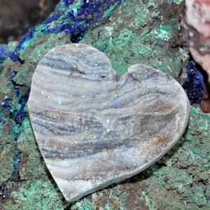 Lovely Heart Shaped Brazilian Chalcedony Druzy Cabochon J13B7397 image 1