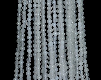 3mm White Jade Round beads full strand 16" Loose Beads P142751