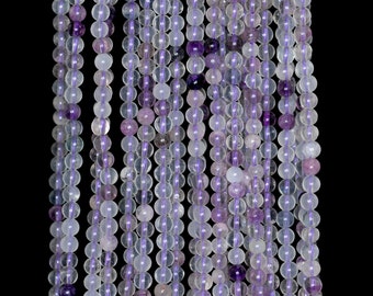 2mm Purple Fluorite Round beads full strand 16" Loose Beads P142684