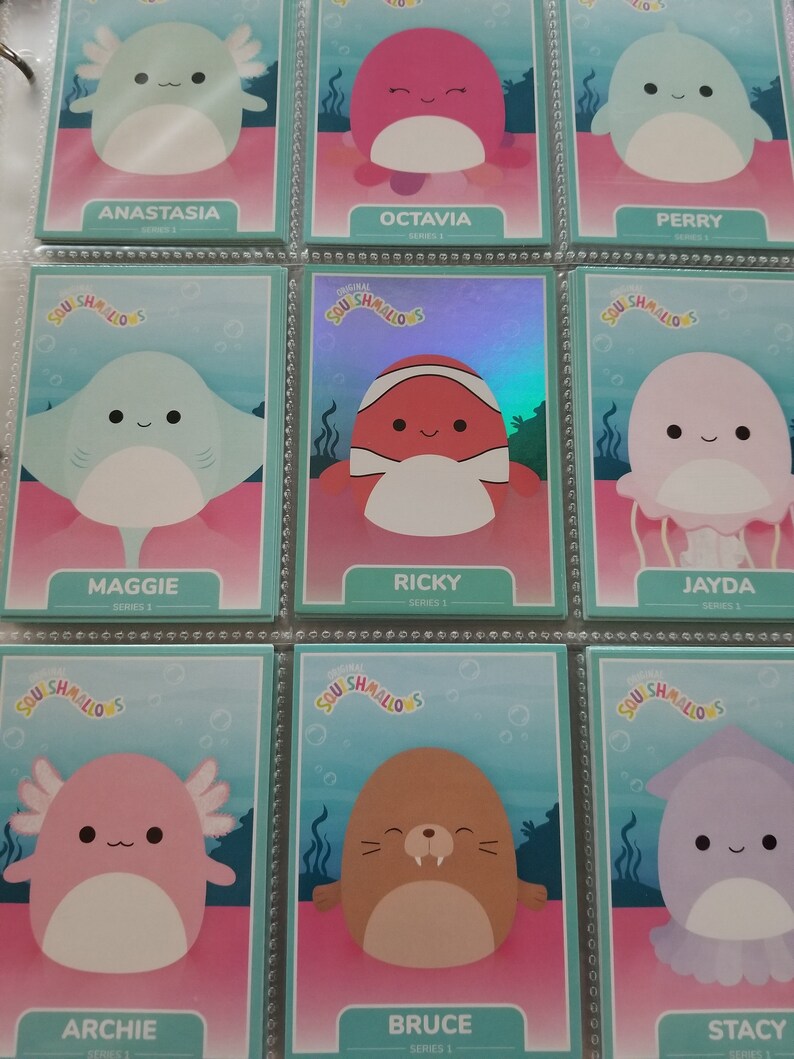 Sealife Squad Squishmallow Trading Cards Etsy