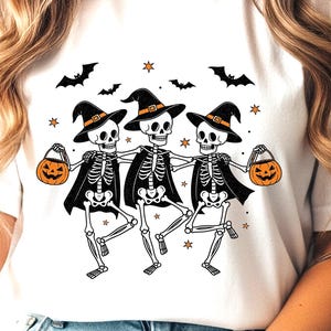 Dancing Skeletons Halloween Png, Spooky Season Png, Retro Halloween Png, Skeleton Dance Png, Halloween Sublimation, Spooky Png