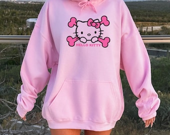 Kitty Shirt Sweatshirt & Hoodie, Personalized Helllo Kitty Hoodie, Hello Cat Shirt, Kawaii Shirt, Kitty Group Shirt, Hello Cat Birthday Shir