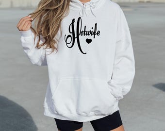 Hotwife Hoodie, Swinger Lifestyle Crewneck, Cozy Pullover, Hotwifey Apparel, Adult Lifestyle, Minimalist Aesthetic