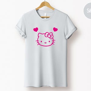 ハローキティ カスタム ベラ キャンバス Tシャツ、パーソナライズ ファン Tシャツハローキティ シャツ、ハローキティ マッチング シャツ、ハローキティ Tシャツ、ハローキティ 画像 10