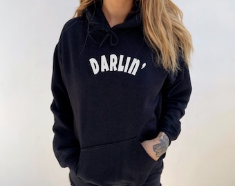 Darlin 'Hoodie, Country Hoodie, Western Rundhalsausschnitt, Südländischer Pullover, Country-Musik Sweatshirt, Texas Cowgirl Hoodie, Rodeo Grafik Crew