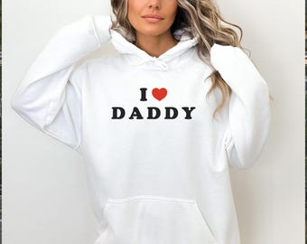 Jag älskar pappa födelsedagshoodie, pappa födelsedagshoodie, present till bästa pappa, ny pappahoodie, fars dag-hoodie