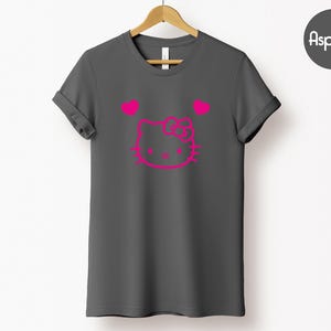 ハローキティ カスタム ベラ キャンバス Tシャツ、パーソナライズ ファン Tシャツハローキティ シャツ、ハローキティ マッチング シャツ、ハローキティ Tシャツ、ハローキティ 画像 8