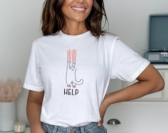 Cat lover gift, Funny cat shirt, Cat mom shirt, Black cat shirt, Cat dad shirt, women shirt, ladies tops, womens clothing,men t shirt,