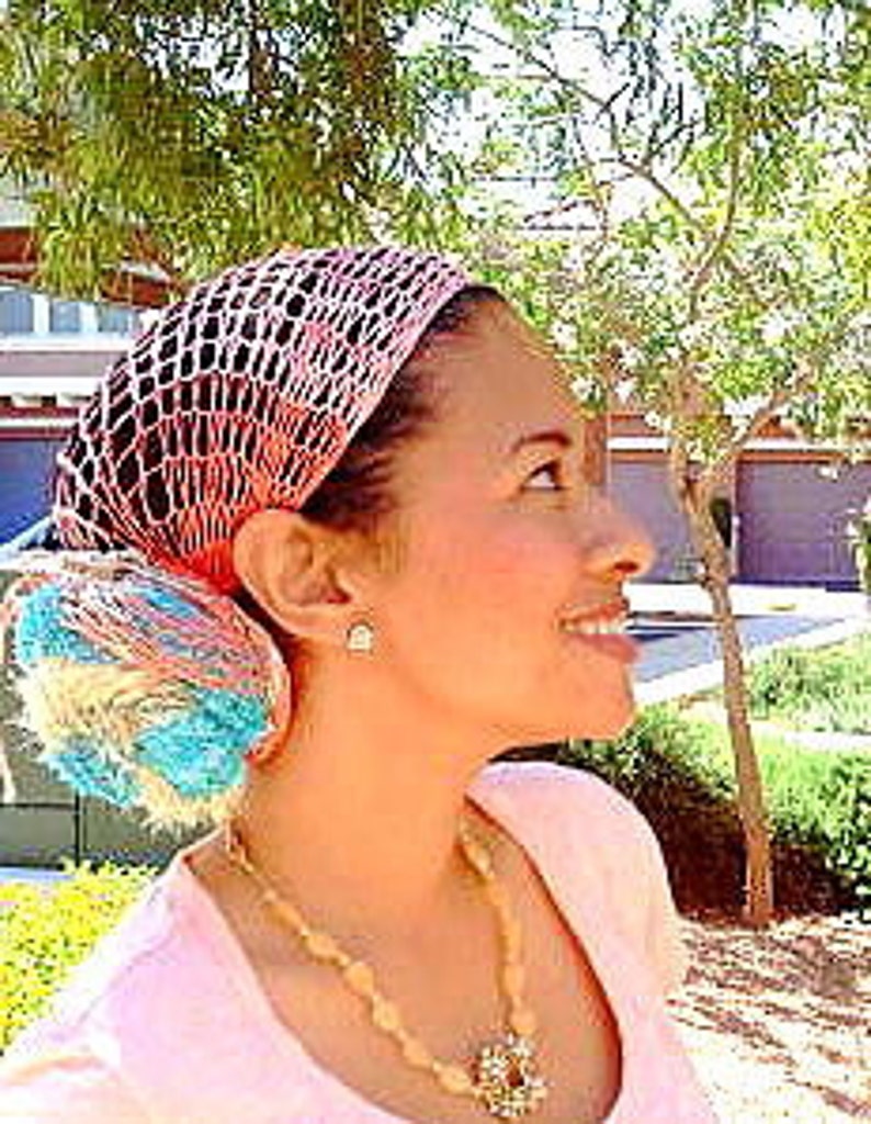 Silky Bohemian Head wrap / hair scarf for Women Made to order Each Piece is an Original, Let me Design Yours Today image 1