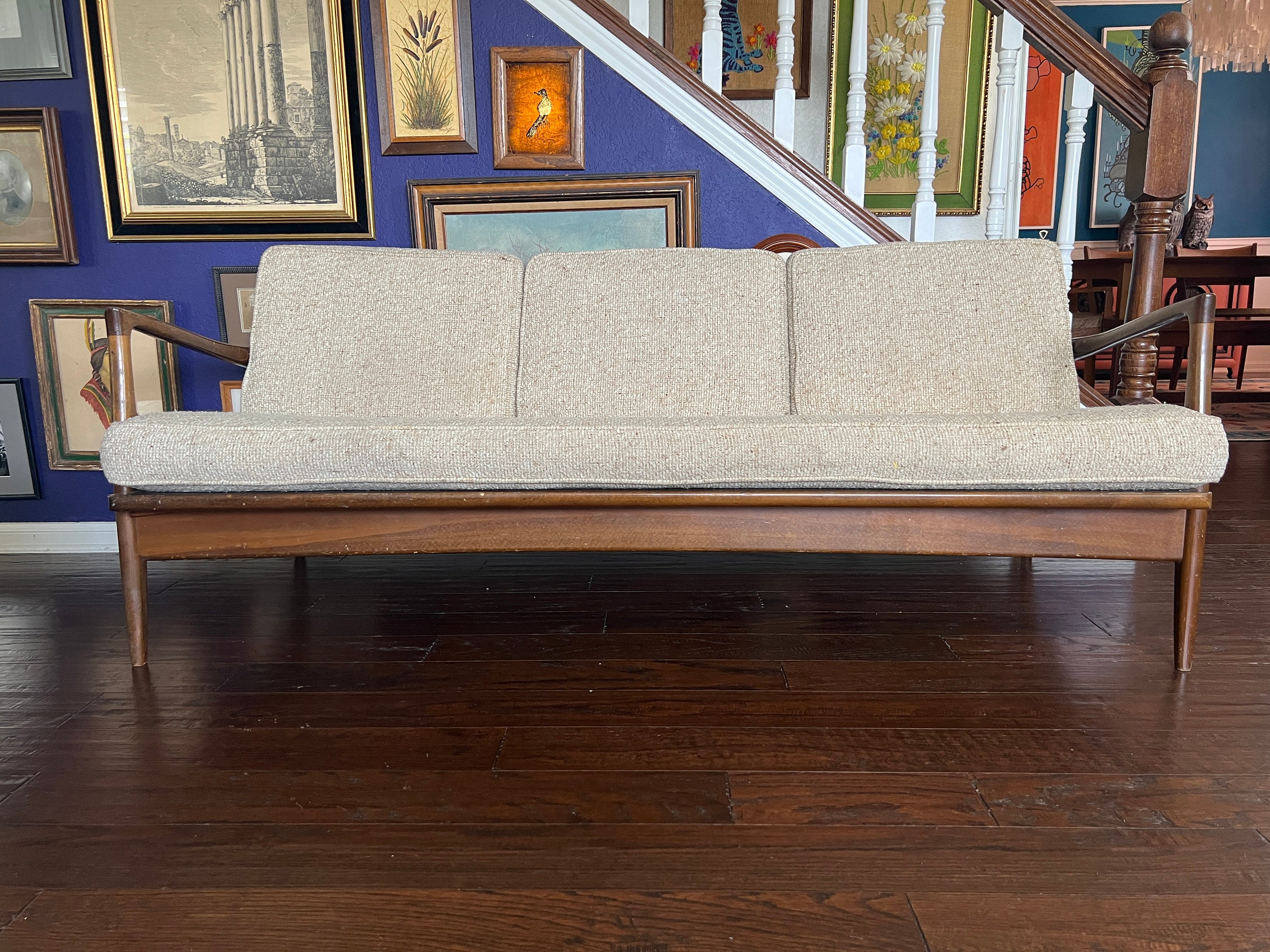 Deep mid century modern sofa Etsy