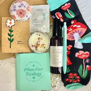 Cofanetto Wellness Mindful Moments per lei, regalo di compleanno premuroso per lei, regalo di serenità per donna, cofanetto di cosmetici vegani per donna