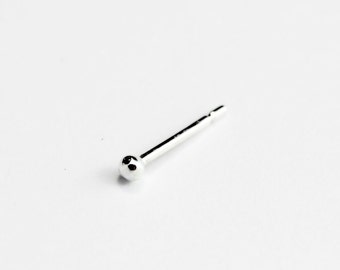 Essential - silver dot earring - minimalist sterling silver tiny dot stud earring