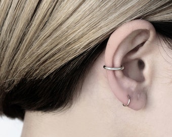 Essential - silver ear cuff - minimalist sterling silver ear cuff earring