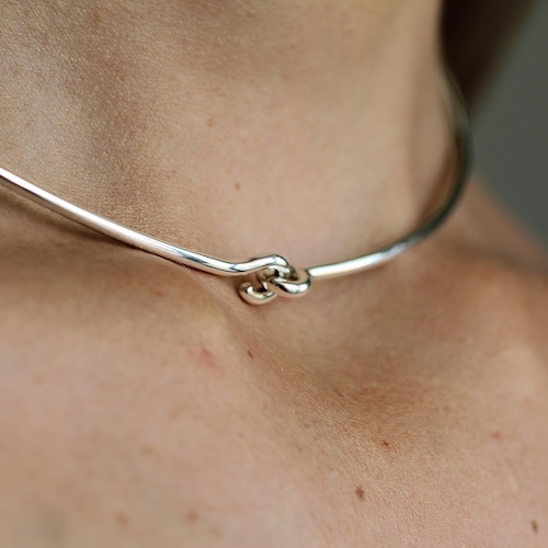 BOLD Hook & Eye Silver Necklace Handmade Sterling Silver Etsy